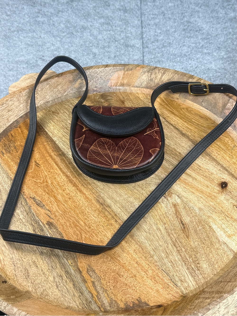 Boho Leaf Print Mini Crossbody | Little Bag, Big Fall Plans | Lollie Closet